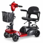 Four-Wheel Electric Wheelchair 001 – Red